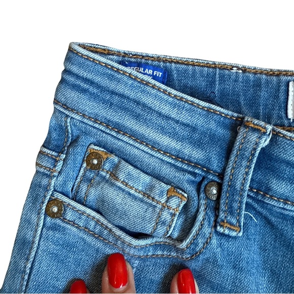 Jack & Jones Junior Clark Unisex Jeans 6/7Y – Patches & Paint Splatter - Picture 5 of 10